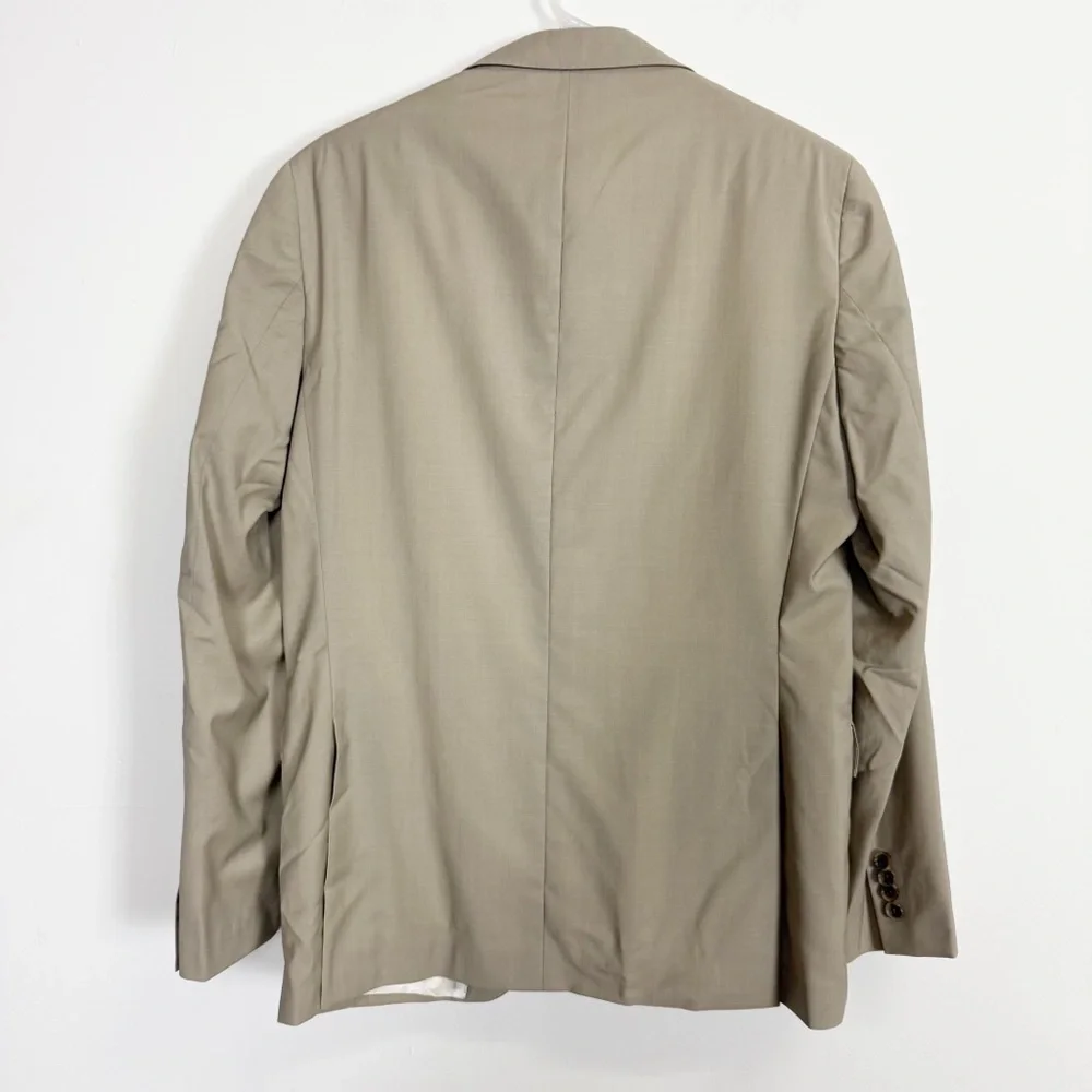 Jack Victor Sport Coat Khaki Beige Tan Mens 38 R 38R Esprit CT Wool NWOT NEW